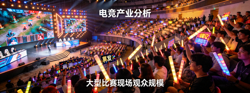 电竞产业分析文章配图 - 大型电竞比赛现场观众座无虚席